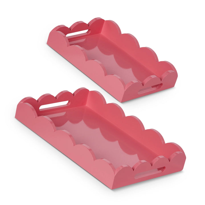 Bubblegum Pink Scalloped Tray