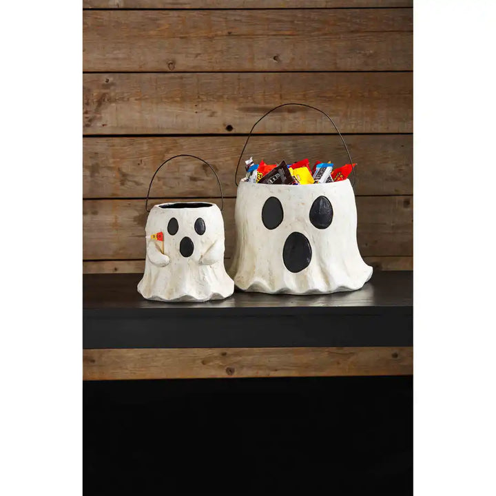 Paper Mache Halloween Treat Bucket