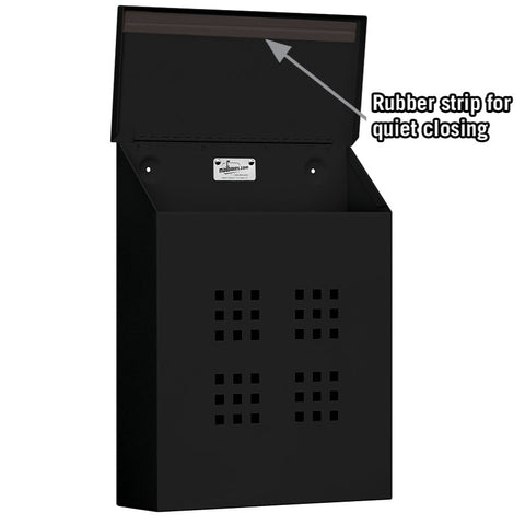 Decorative Traditional Vertical Mailbox - Black