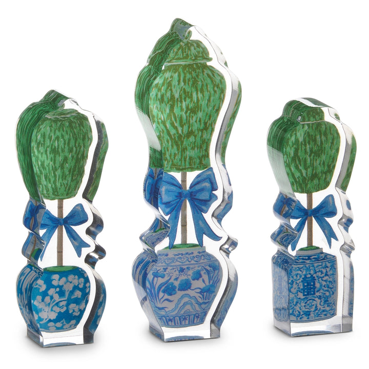 Boxwood Ginger Jar Topiary Acrylic Cut Outs