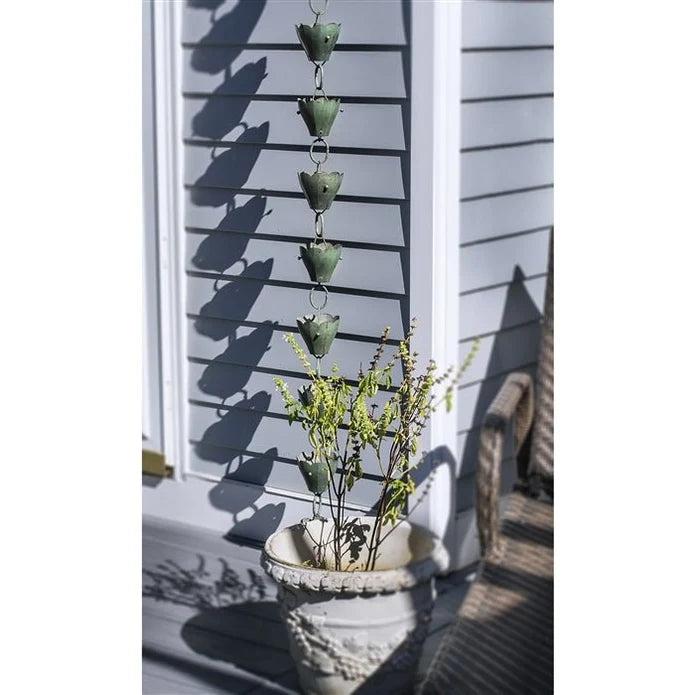 Tulip Rain Chain Verde 8.5 ft