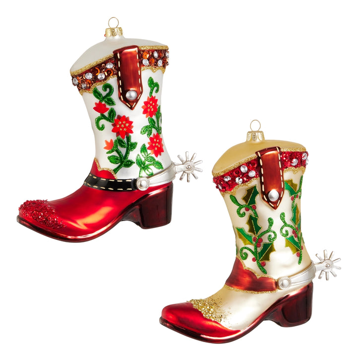 6.75" Cowgirl Boot Ornament