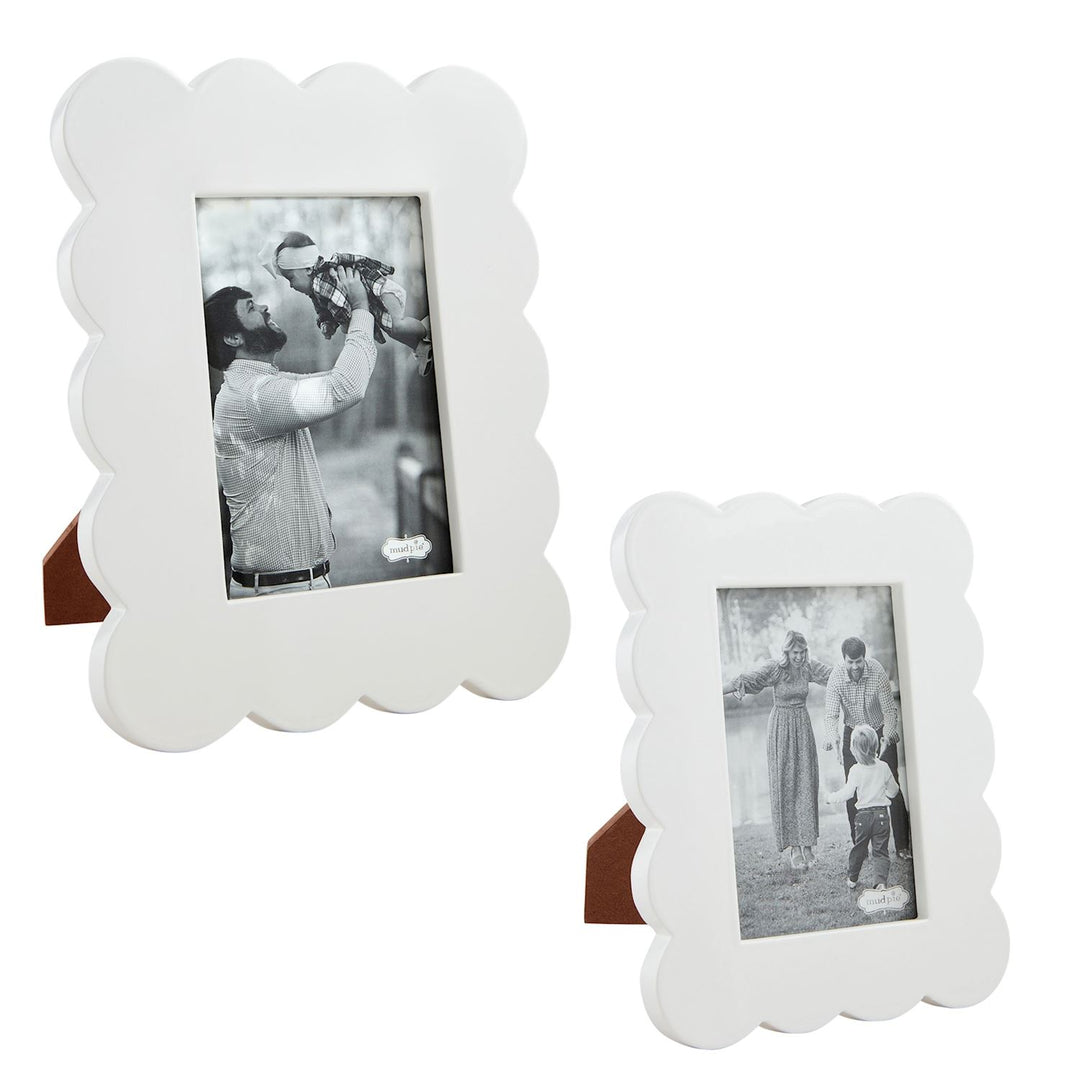 Scalloped Lacquer Photo Frame - Assorted