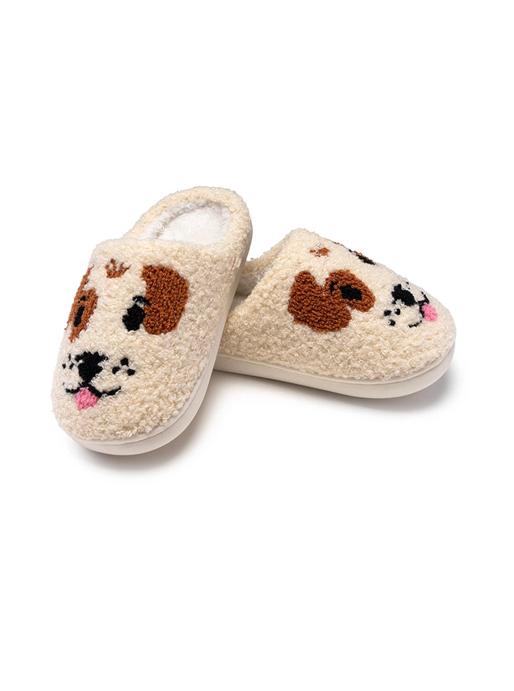 Living Royal Kid's Puppy Dog Faces Slippers