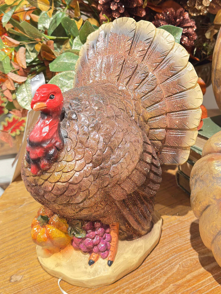 Tabletop Glitter Turkey
