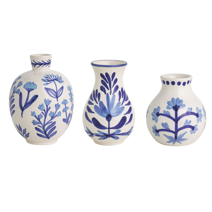 Blue Floral Bud Vase