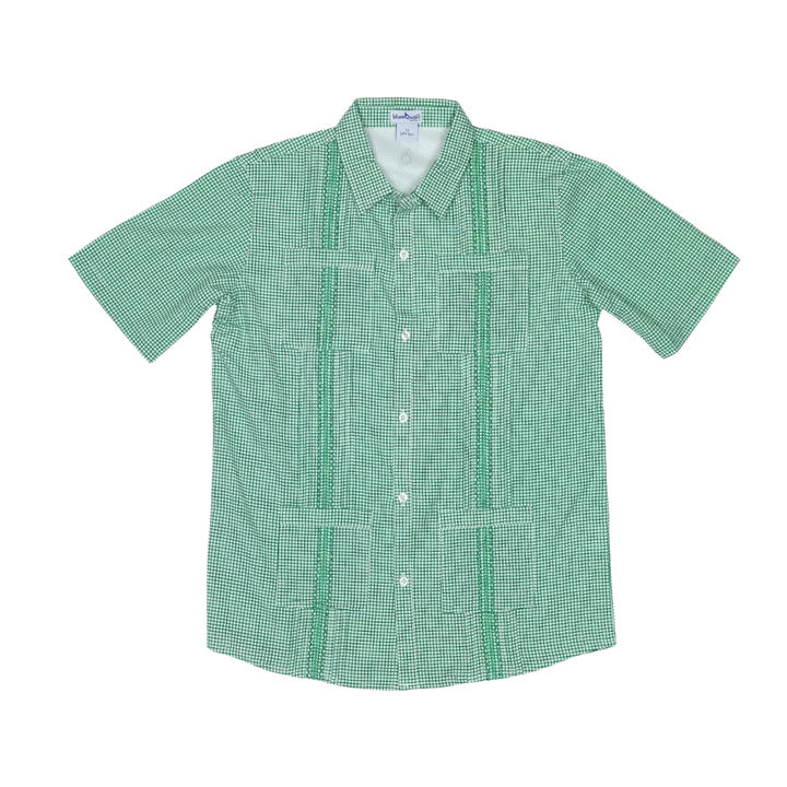 Blue Quail Men's Green Gameday Guayabera