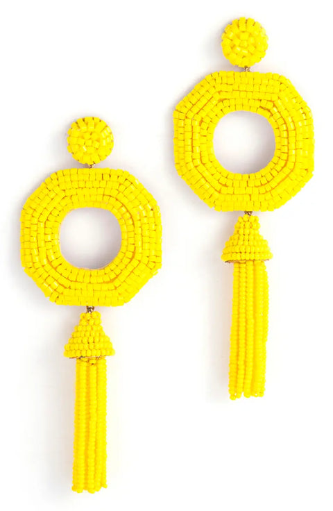 Isha Earrings - Yellow