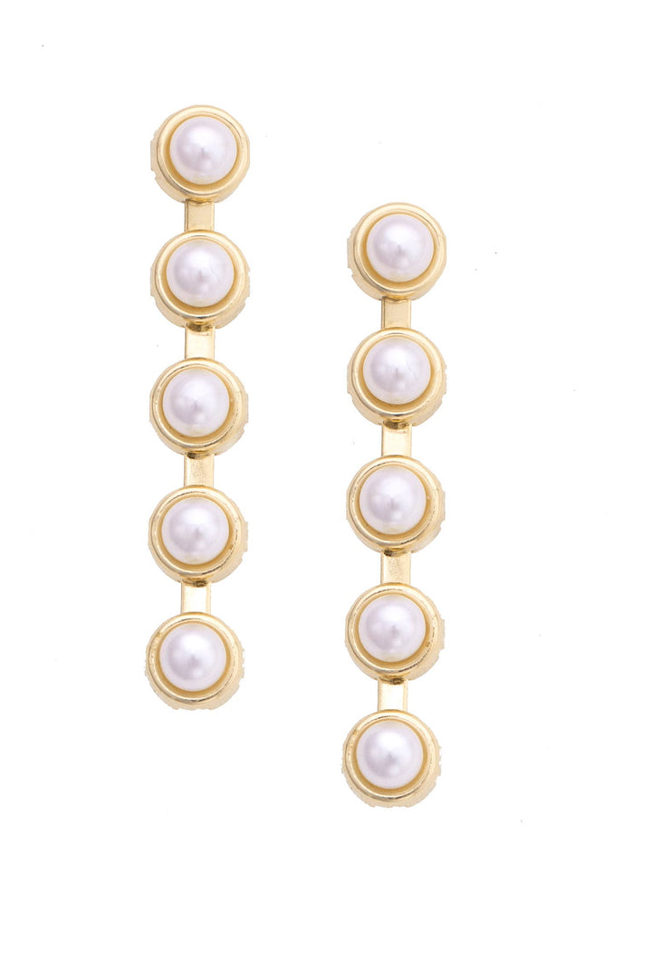 Ivy Pearl Linked Earrings