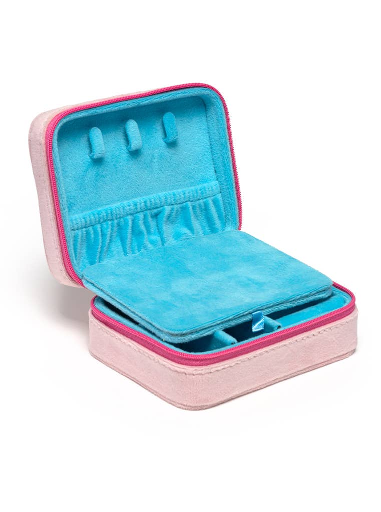 Living Royal Feminine Florals Velvet Jewelry Zip Case