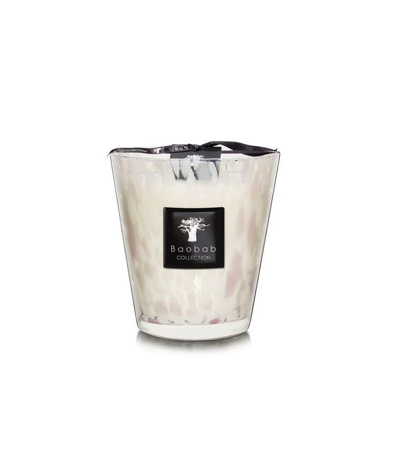 Baobab Collection White Pearls Scented Candle