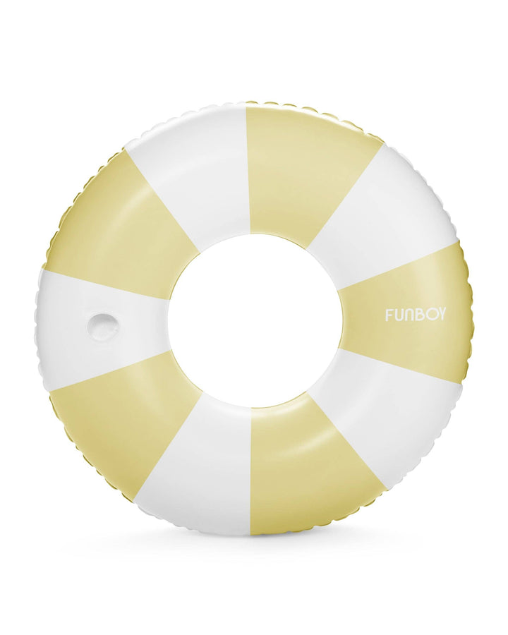 FunBoy Floats Yellow Vintage Stripe Tube Float