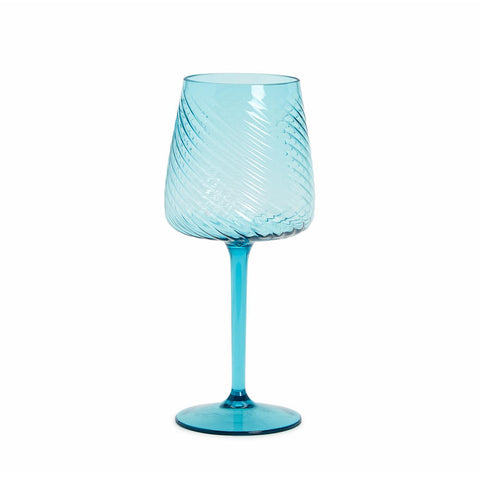 Spiricle Sea Foam Plastic Wine Glass