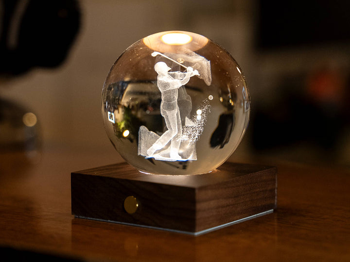 Gingko Design Amber Crystal Light
