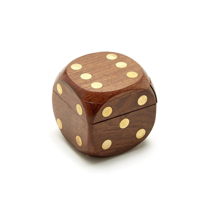 Wood Crafted Dice Box