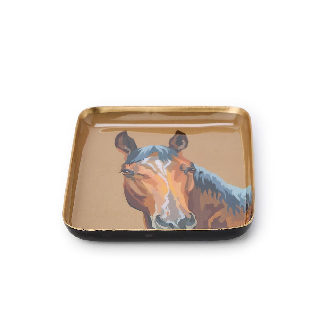 Horse Metal Trinket / Desk Tray