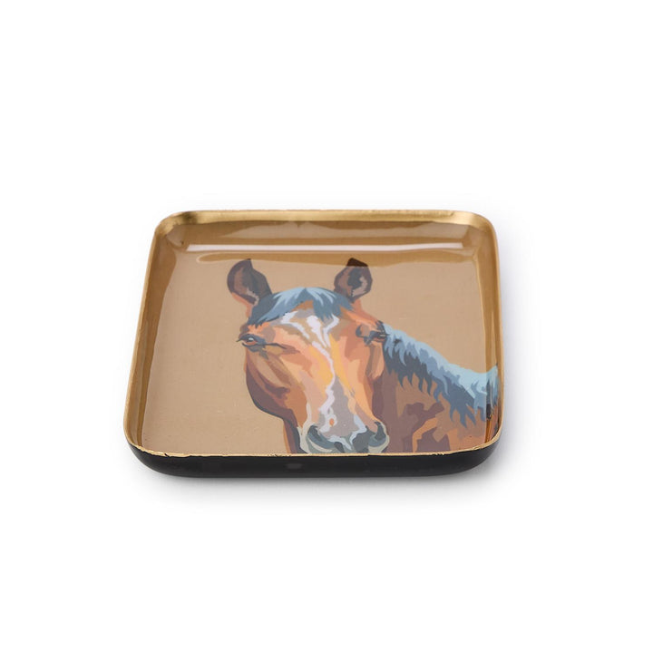 Horse Metal Trinket / Desk Tray