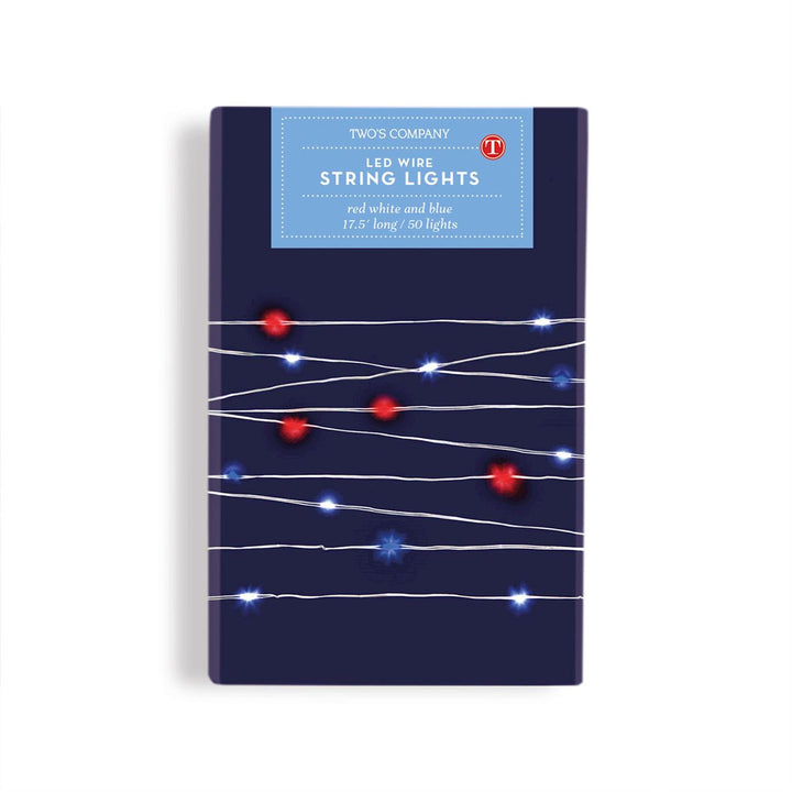 Red, White, and Blue LED Wire String Lights