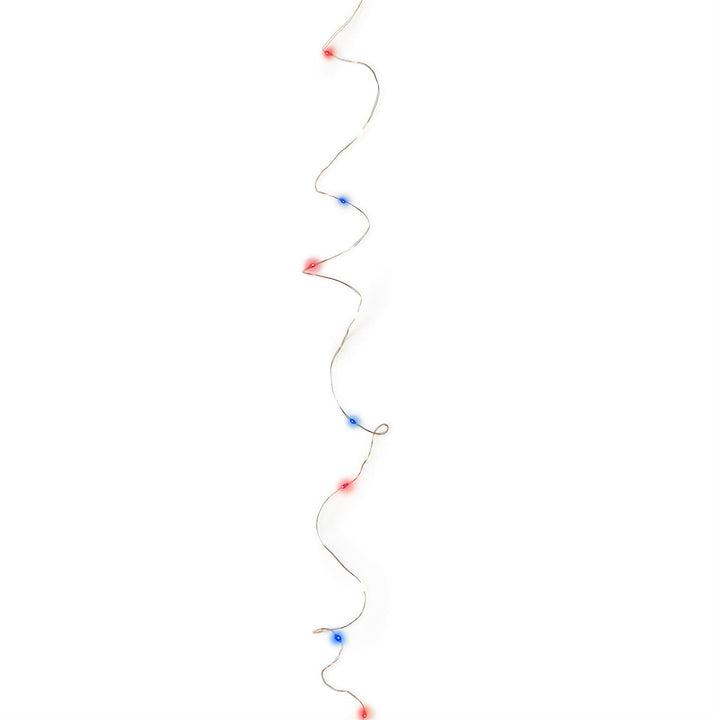 Red, White, and Blue LED Wire String Lights
