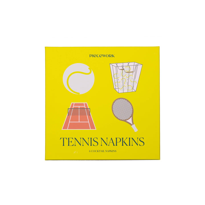 Piecework Puzzles Tennis Cocktail Napkins