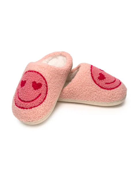 Kid's Pink Happy Slippers