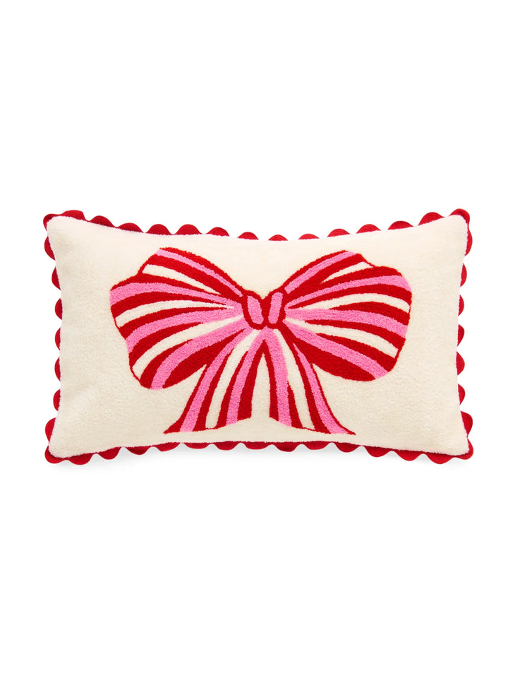 Shiraleah Ivory Bow Pillow