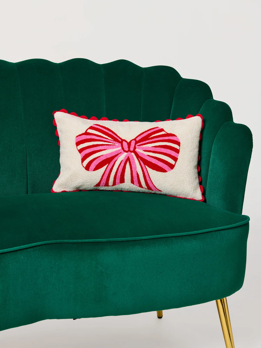 Shiraleah Ivory Bow Pillow