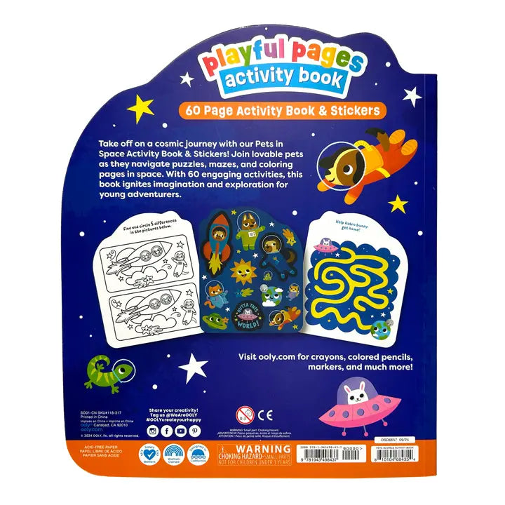 OOLY Activity Book Pets in Space