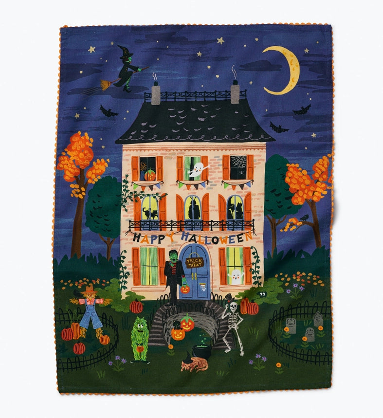 Rifle Paper Co. Haunted House Tea Towel
