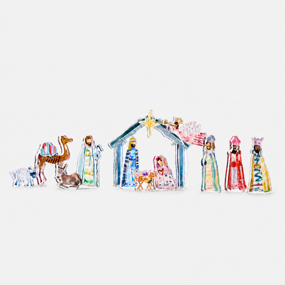 Lauren Dunn The Collected Small Nativity Set Complete Scene