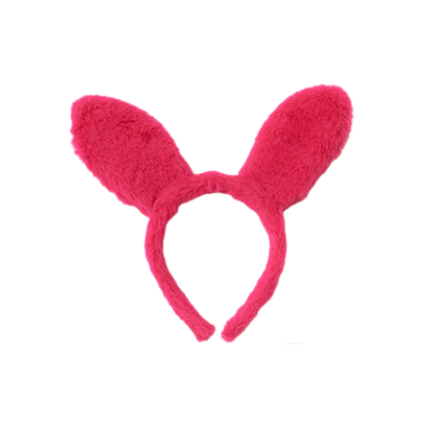 Colorful Fuzzy Bunny Ear Headband