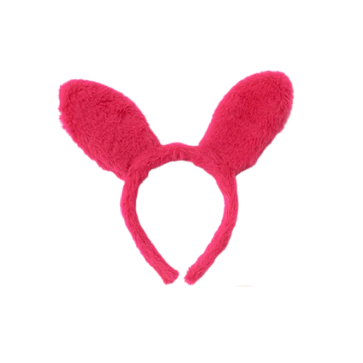 Colorful Fuzzy Bunny Ear Headband