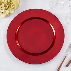 Classic Red Charger Plate