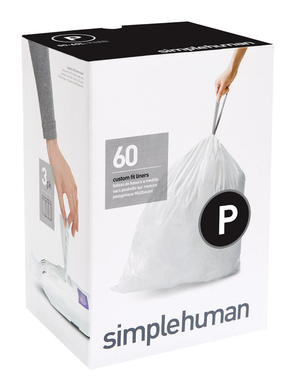 Simplehuman Custom Fit Code P Trash Can Liner