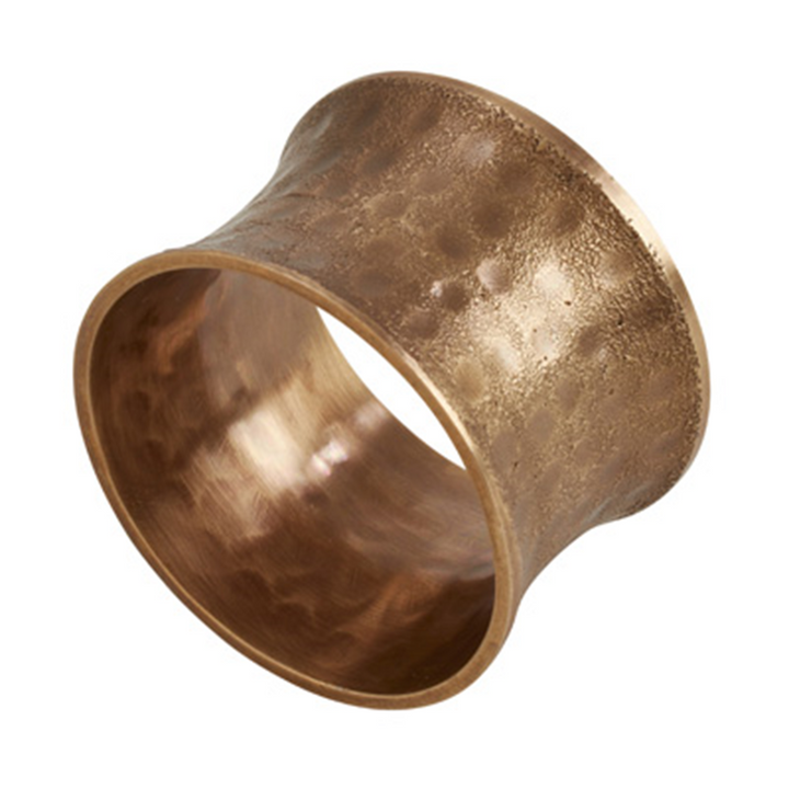 Hammered Brass Napkin Ring