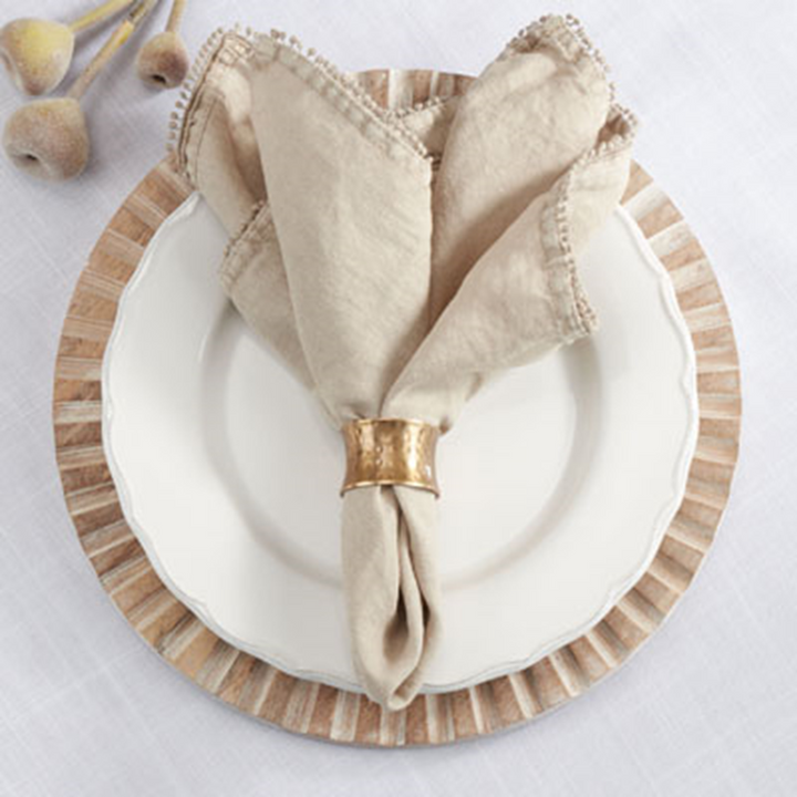 Hammered Brass Napkin Ring