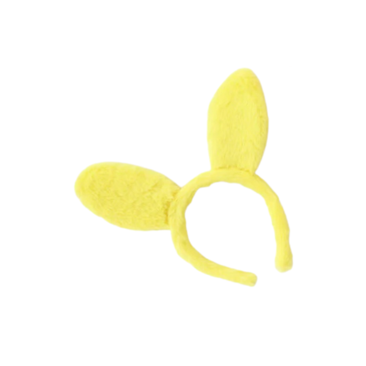 Colorful Fuzzy Bunny Ear Headband