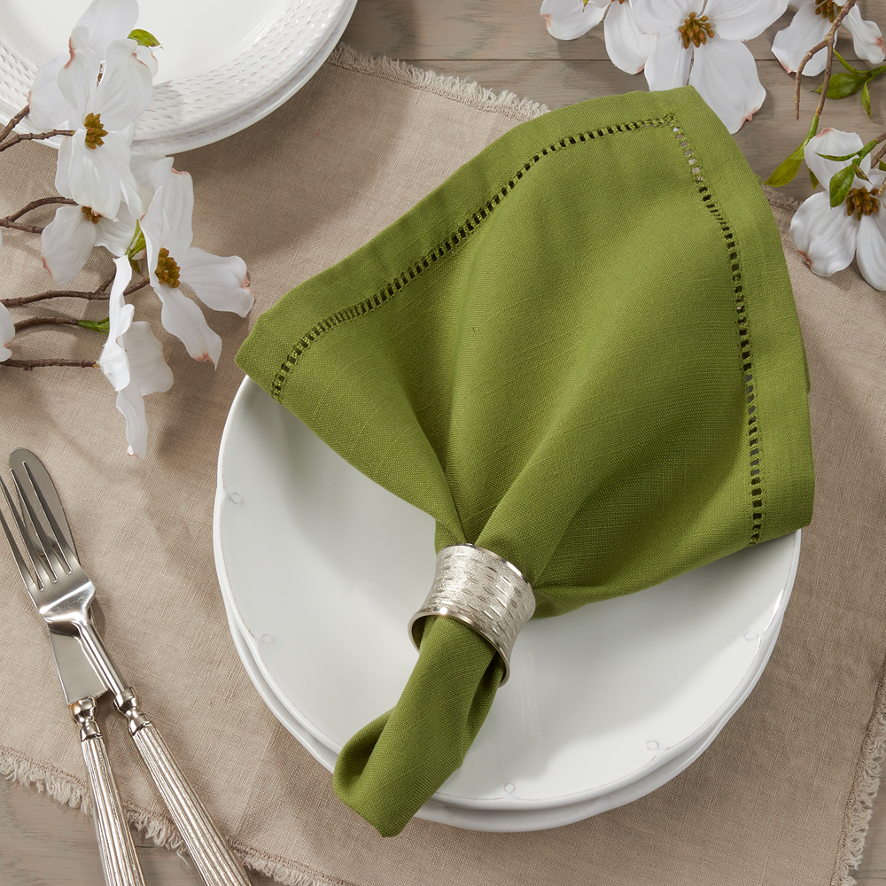 Hemstitch Border Dinner Napkin