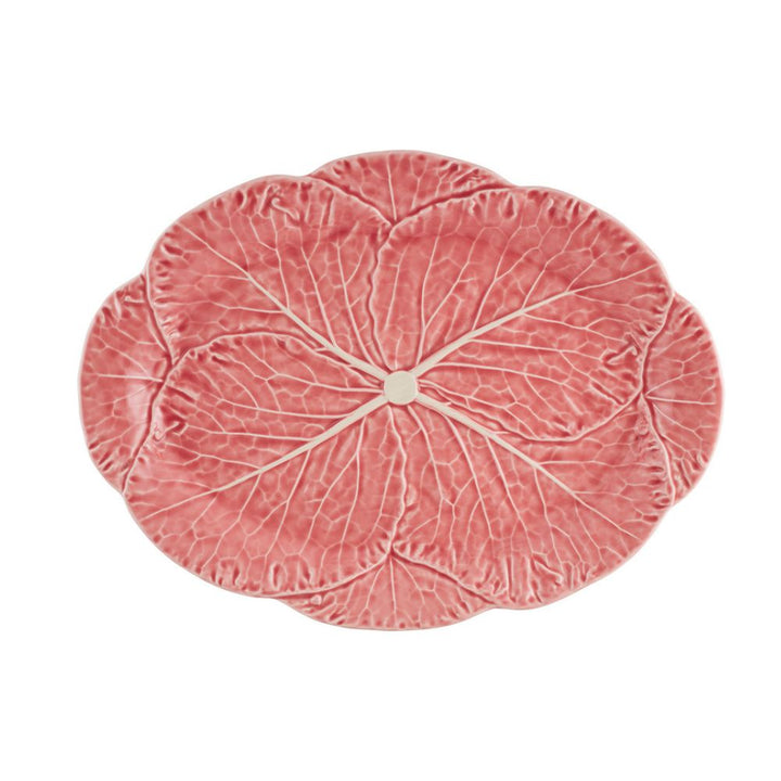 Vista Alegre Bordallo Pinheiro Pink Cabbage Oval Platter