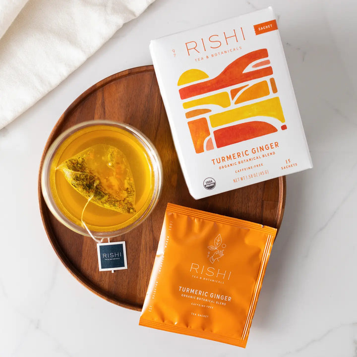Turmeric Ginger Organic Herbal Tea Sachets