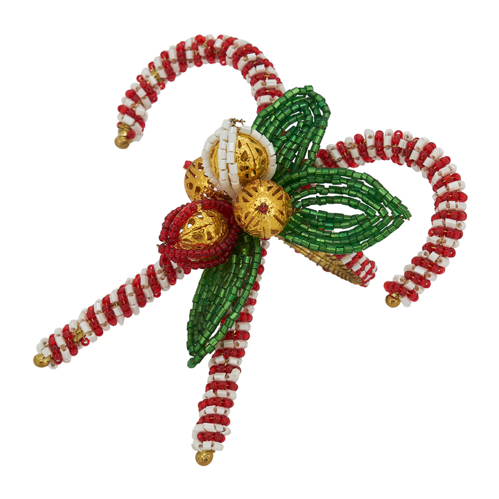 Red & Green Candy Cane Napkin Ring