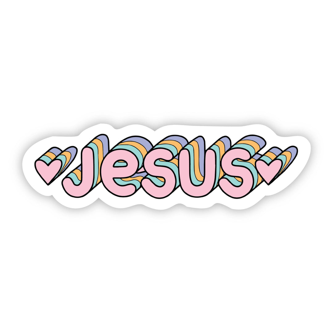 Big Moods Jesus Multicolor Sticker