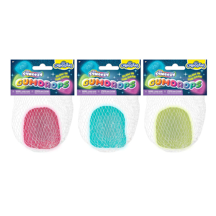 Glow in the Dark Gumdrop Squishy (Colors May Vary)