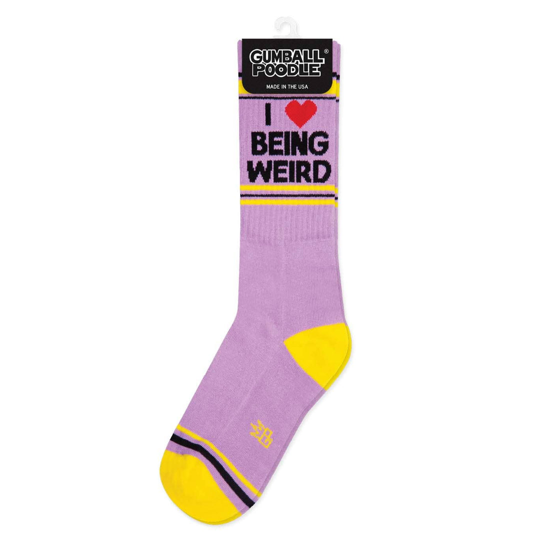 Gumball Poodle I ❤️ Being Weird Crew Socks