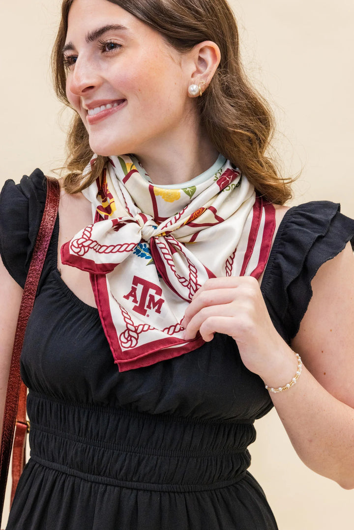 Saturday Silks Texas A&M Aggies Saturday Scarf