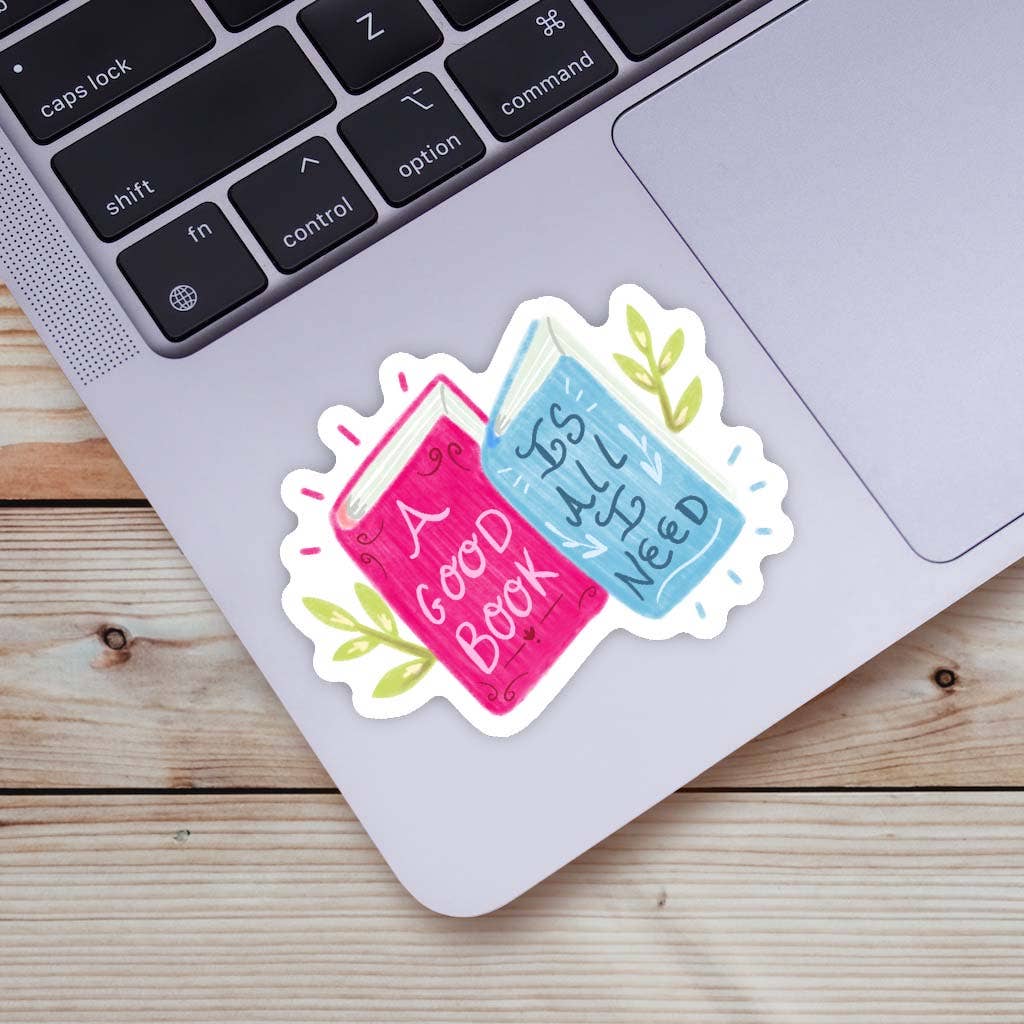 Big Moods A Good Book Is All I Need Sticker