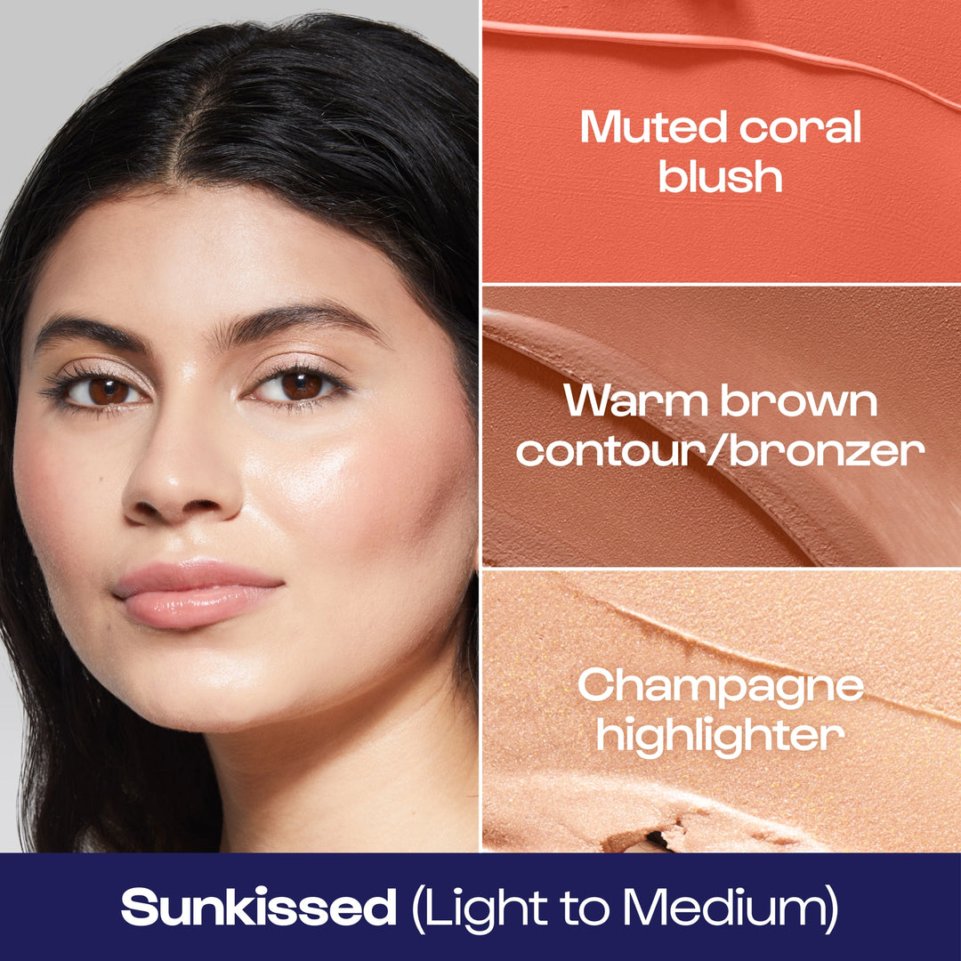Alleyoop Stack the Odds Bronzer, Blush, and Highlighter Trio Compact
