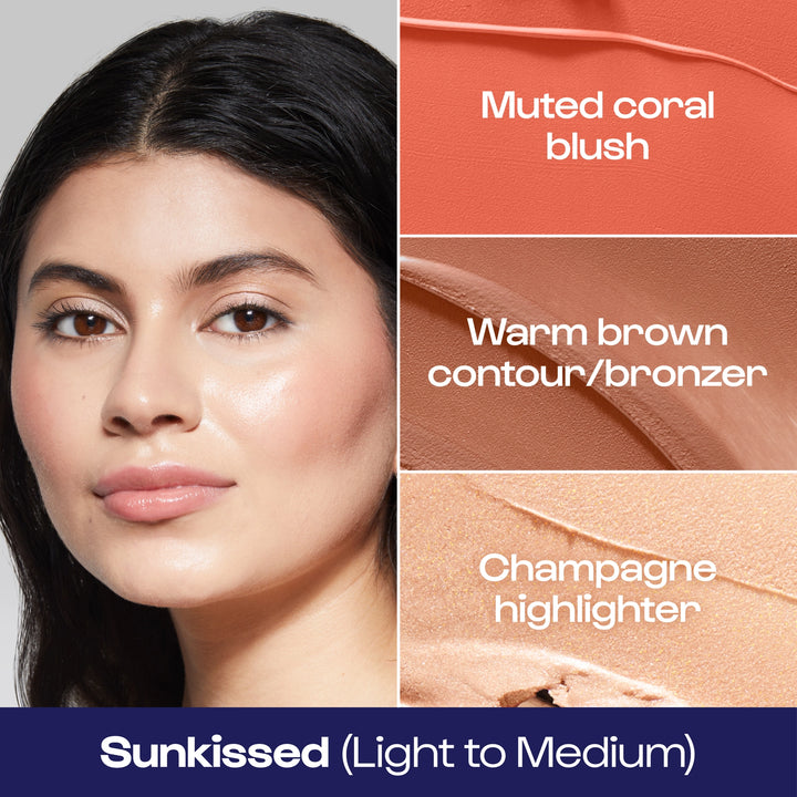 Alleyoop Stack the Odds Bronzer, Blush, and Highlighter Trio Compact