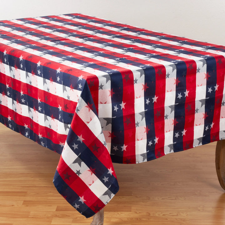 1776 Americana Checkered Tablecloth