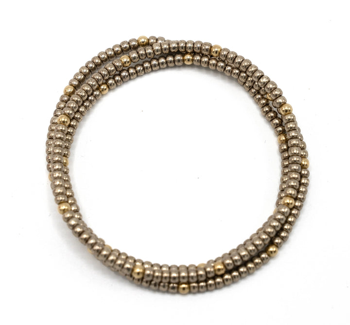 Erin Gray Og Classic Bracelet Stack in Bronze + Gold Filled